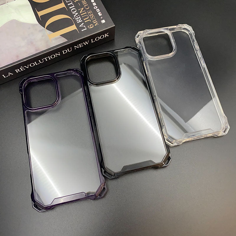 2-in-1 Large Square Lanyard Case Anti-drop for iPhone 15 Pro Max 16 Plus 17 Air 14 Plus 13 Clear Phone Case for iPhone 17ProMax