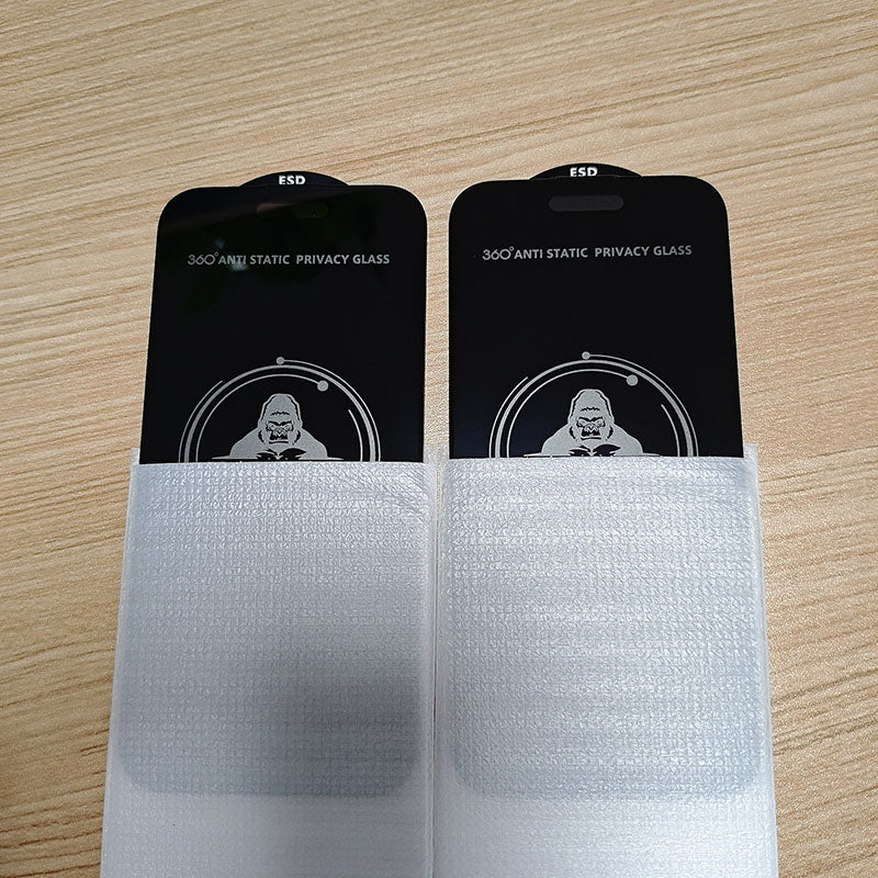 Hot New Product for iPhone 17 16 15 ProMax 360° Privacy Glass ESD Black Kingkong for iPhone 17 Air Screen Protector Anti-shock