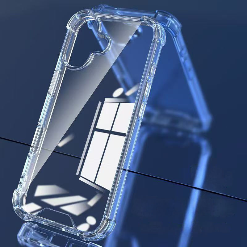 For iPhone 17 Pro Max 16 Pro Max Crystal Clear Phone Cases 2in1 PC TPU Shockproof Hard Back Acrylic Anti-yellow Phone Cover