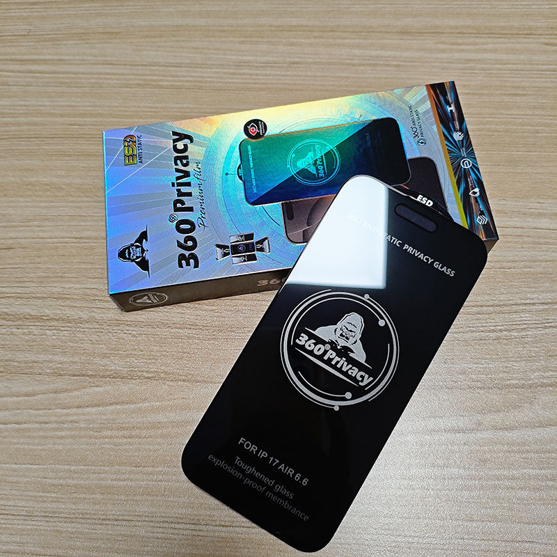 Anti-Spy 3D 9H Hardness Tempered Glass Privacy Screen Protector for iPhone 16 Pro Max 15 Plus 17 Pro Max Anti-Scratch Full Cover