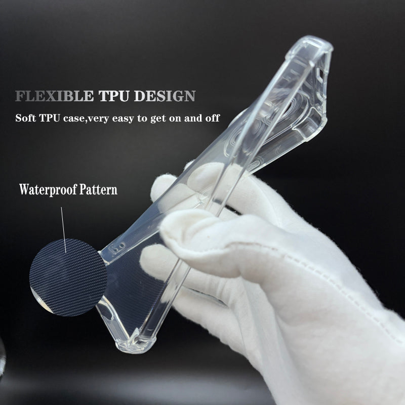 Transparent Soft TPU Mobile Phone Case for iPhone 16 Pro 16 Plus Fundas Clear Back Cover for iPhone 16 Pro Max 17ProMax 15proMax