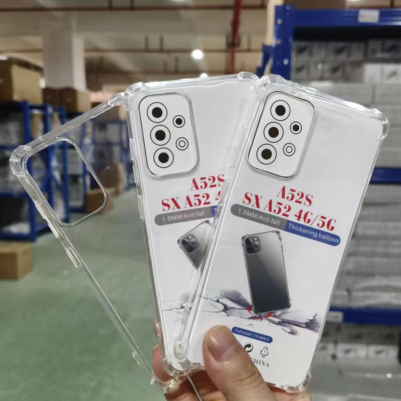 Durable Shockproof Phone Case for Samsung A50/A51/M40S/A52/A52S/A53/A54/A55/A56 Transparent Mobile Phone Cover Anti-fall Shell