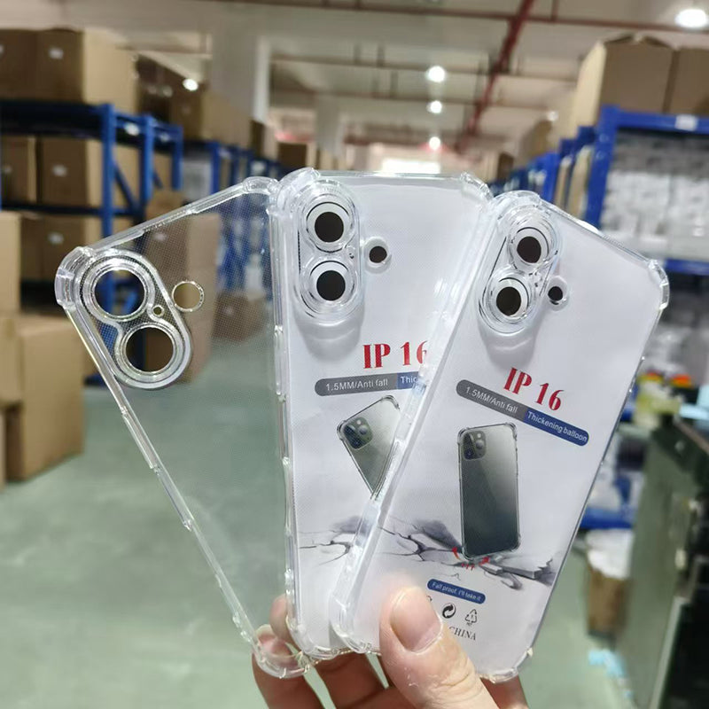 Cute Electroplating Bear Ears Mobile Phone Case Suitable Gradient Glitter Cartoon Pattern TPU Soft Shell for 16 15 Pro Max