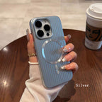 For iPhone 17 Pro Max 17Air 16ProMax 15ProMax Magnetic Electroplated Luggage Phone Cover Skin Feel Wireless Charging Phone Case