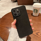 Wholesale Bulk Lambskin Leather Suede and TPU Mobile Phone Case for iphone 16 15 PM 14 13 12 11 XS XR Shock Proof Back Cover