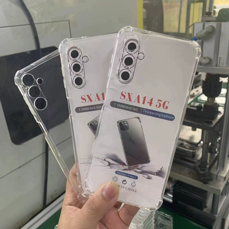 Clear TPU Shockproof Transparent Soft Back Cover Mobile Phone Cases for Samsung A12 M12 M127 F12 A125F A13 A14 A15 A16 A17