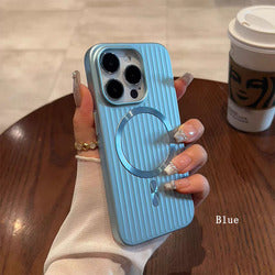 Hot Sale Oil Spray Corrugated Phone Case PC Anti-fingerprint Matte Magnetic Ring Shockproof Hard Cover for iPhone 17ProMax 17Air