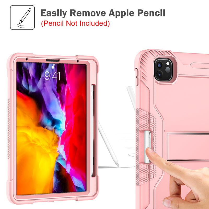 Hot Sale for iPad Air 5 11 Inch Kickstand Tablet Cover With Stand for iPad Air 4 11'' Pro2022 Pencil Holder Back Case Shockproof