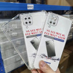 Clear TPU Shockproof Transparent Soft Back Cover Mobile Phone Cases for Samsung A12 M12 M127 F12 A125F A13 A14 A15 A16 A17