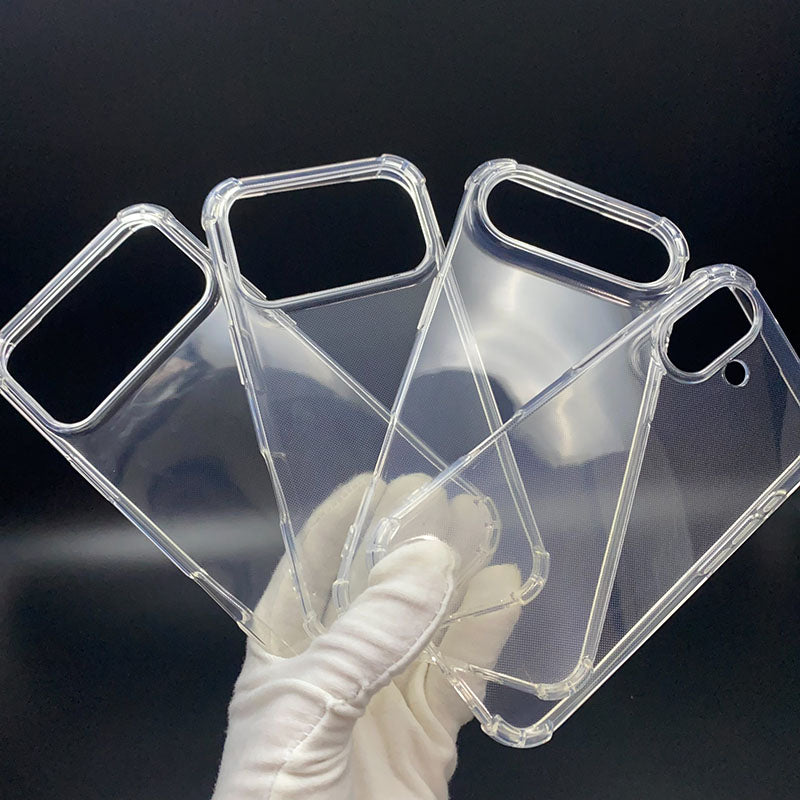 Factory Wholesale Phone Case for iPhone 15 Pro Max Transparent Shockproof Phone Case for iPhone 15 16 17 Series