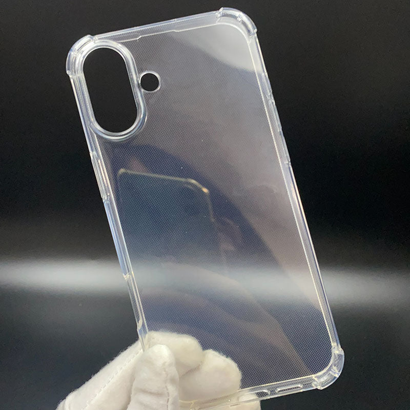 Transparent Soft TPU Mobile Phone Case for iPhone 16 Pro 16 Plus Fundas Clear Back Cover for iPhone 16 Pro Max 17ProMax 15proMax