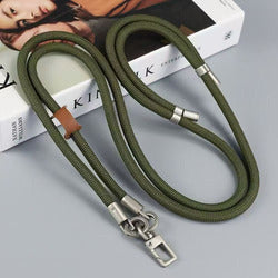 High End Universal Rotating Mobile Phone Lanyard with Metal Buckle Adjustable Length 160cm Nylon Multifunctional Chain
