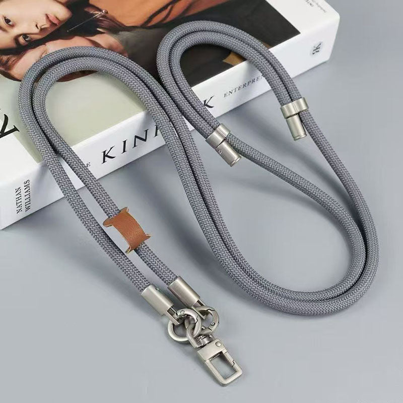High End Universal Rotating Mobile Phone Lanyard with Metal Buckle Adjustable Length 160cm Nylon Multifunctional Chain