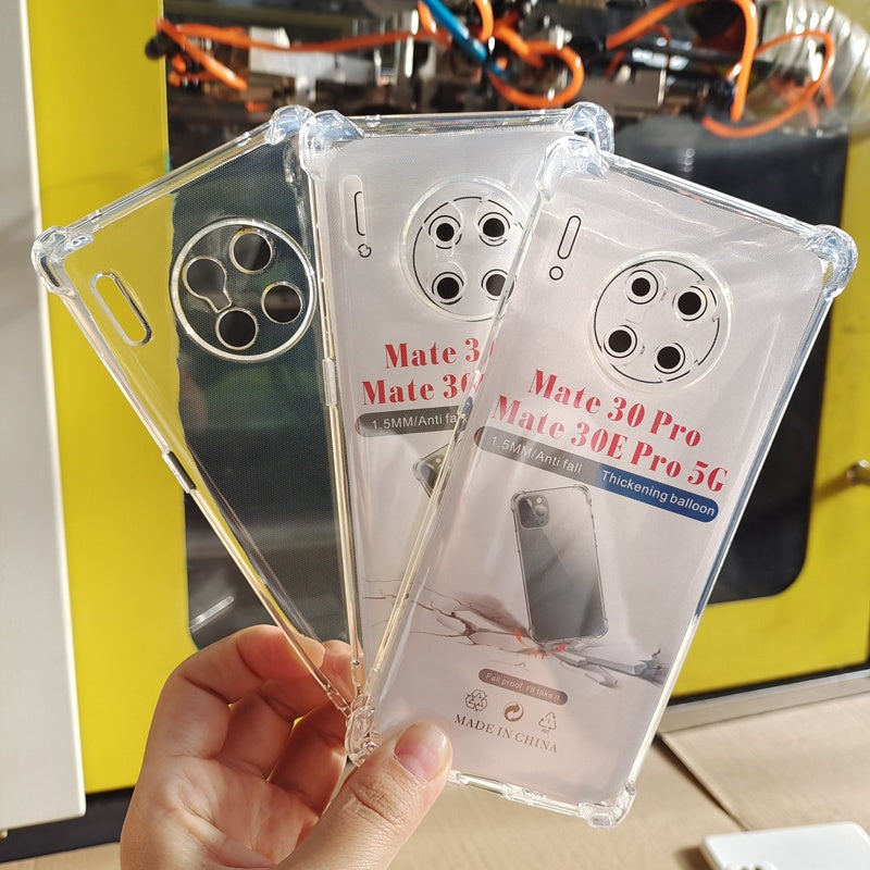 Flexible Transparent Phone Case 1.5 mm Anti Drop Soft TPU Dustproof Phone Cover Suitable for Huawei Mate80 Pro Mate 20