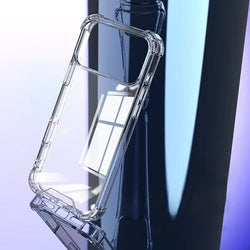 For iPhone 17 Pro Max 16 Pro Max Crystal Clear Phone Cases 2in1 PC TPU Shockproof Hard Back Acrylic Anti-yellow Phone Cover