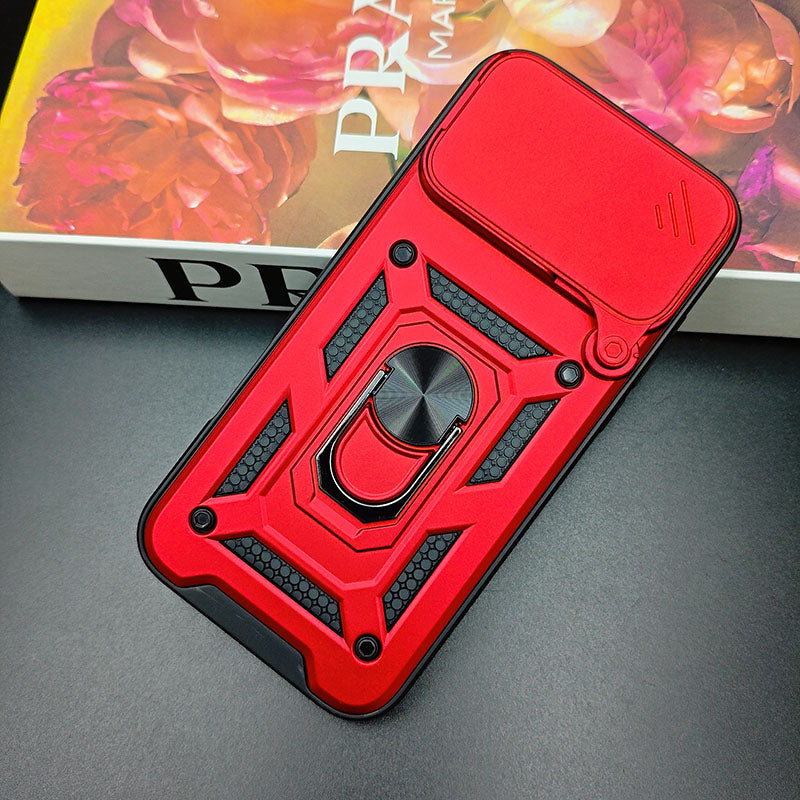 For iPhone 17 Pro 17Promax 17Air Armor Case Magnetic Lens Protector Mobile Phone Case With Ring Holder for iPhone 16 15 ProMax