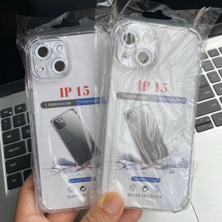 Crystal Clear Shockproof Transparent Soft TPU Phone Cover for iPhone 16E Mobile Phone Cases 16 Promax 16Plus