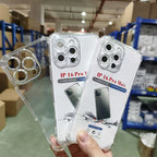 Transparent Soft TPU Mobile Phone Case for iPhone 16 Pro 16 Plus Fundas Clear Back Cover for iPhone 16 Pro Max 17ProMax 15proMax