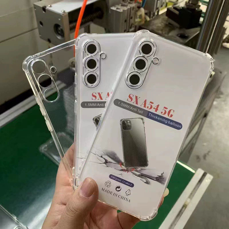 Four Corner Anti-Fall Transparent Soft TPU Phone Cover Shell for Samsung A40 A41 A42 A54 A55 A56 Mobile Phone Cases