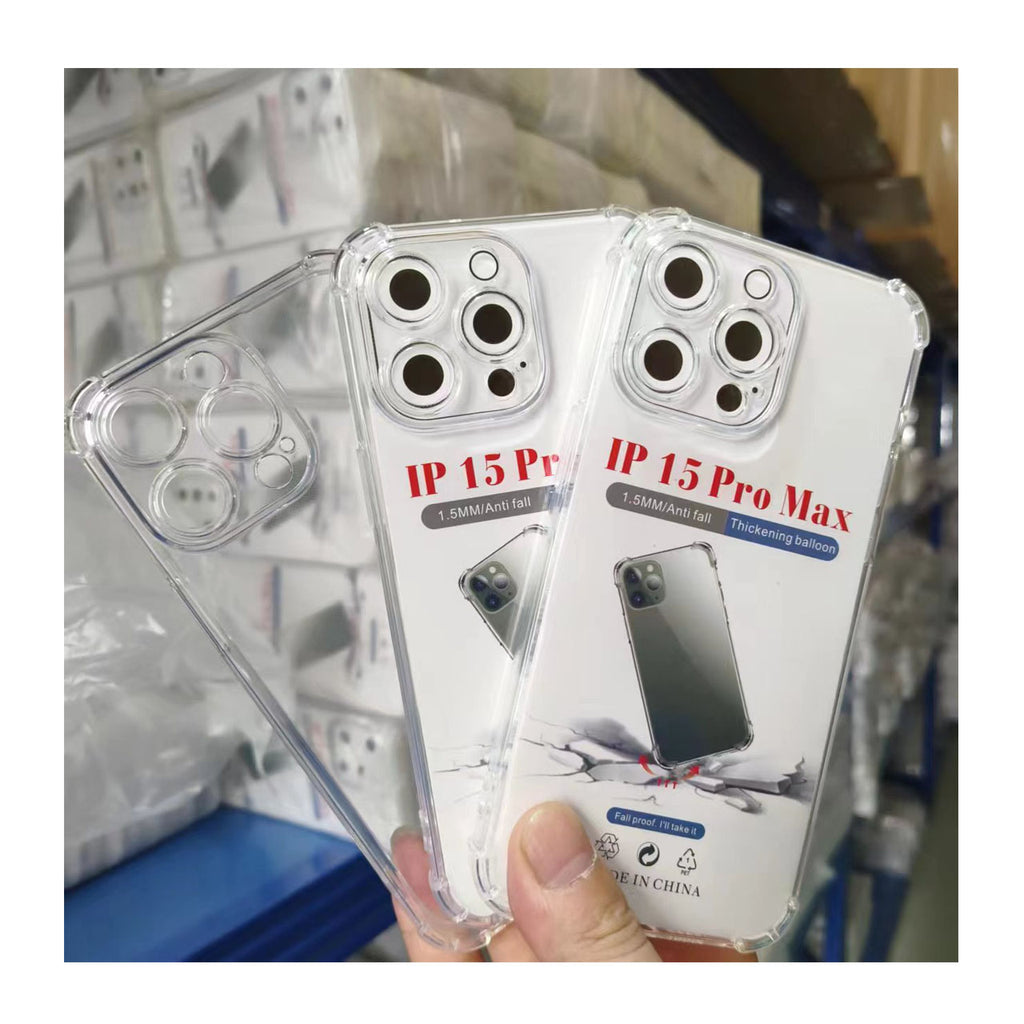 Factory Wholesale Phone Case for iPhone 15 Pro Max Transparent Shockproof Phone Case for iPhone 15 16 17 Series