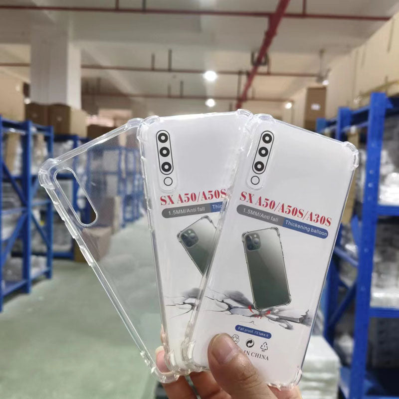 Four Corner Anti-Fall Transparent Soft TPU Phone Cover Shell for Samsung A40 A41 A42 A54 A55 A56 Mobile Phone Cases