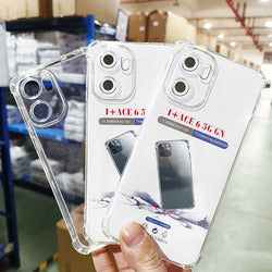 Factory Price Anti-Drop TPU Protective Case for OnePlus Ace6 Ace5 Pro 13R Nord CE5 Transparent Phone Cover Lens Protection