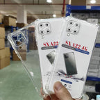 Clear TPU Shockproof Transparent Soft Back Cover Mobile Phone Cases for Samsung A12 M12 M127 F12 A125F A13 A14 A15 A16 A17