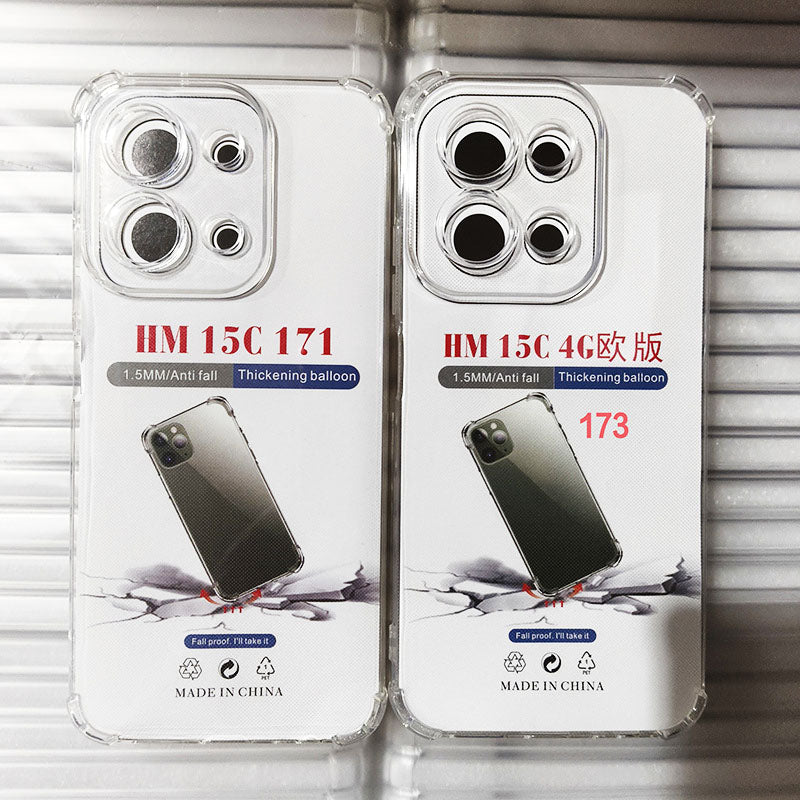 For Redmi 15 169 15 4G 171 15C 173 Poco C85 14C 14R A4 Poco C75 M7 Phone Case Shockproof TPU Lens Protection Mobile Phone Cover
