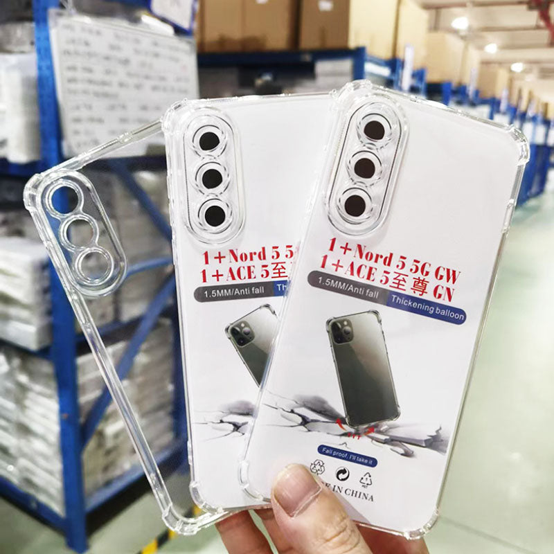 Factory Price Anti-Drop TPU Protective Case for OnePlus Ace6 Ace5 Pro 13R Nord CE5 Transparent Phone Cover Lens Protection