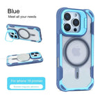 Luxury Armor Shockproof Magnetic Ring Lens Holder Stand Phone Case for iPhone 17 16 15 14 Pro Max 17 Air Magnet Cover Clear