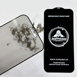 Anti-Spy 3D 9H Hardness Tempered Glass Privacy Screen Protector for iPhone 16 Pro Max 15 Plus 17 Pro Max Anti-Scratch Full Cover
