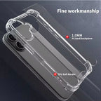 Hard Phone Case Rugged TPU PC Material Business Design Transparent Phone Cover for iPhone 16 Pro Max 16 Plus 17 Pro Max