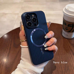 For iPhone 17 Pro Max 17Air 16ProMax 15ProMax Magnetic Electroplated Luggage Phone Cover Skin Feel Wireless Charging Phone Case