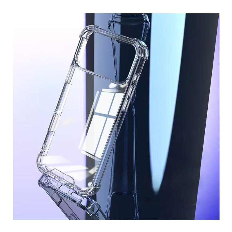 For iPhone 17 Pro Max 16 Pro Max Crystal Clear Phone Cases 2in1 PC TPU Shockproof Hard Back Acrylic Anti-yellow Phone Cover