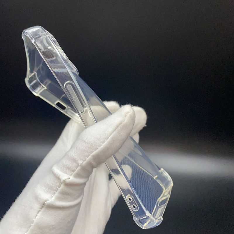 New Portable Phone Case for IPhone14 15 16 17 Modern Multifunctional Simple Shockproof Soft Transparent Clear Phone Case