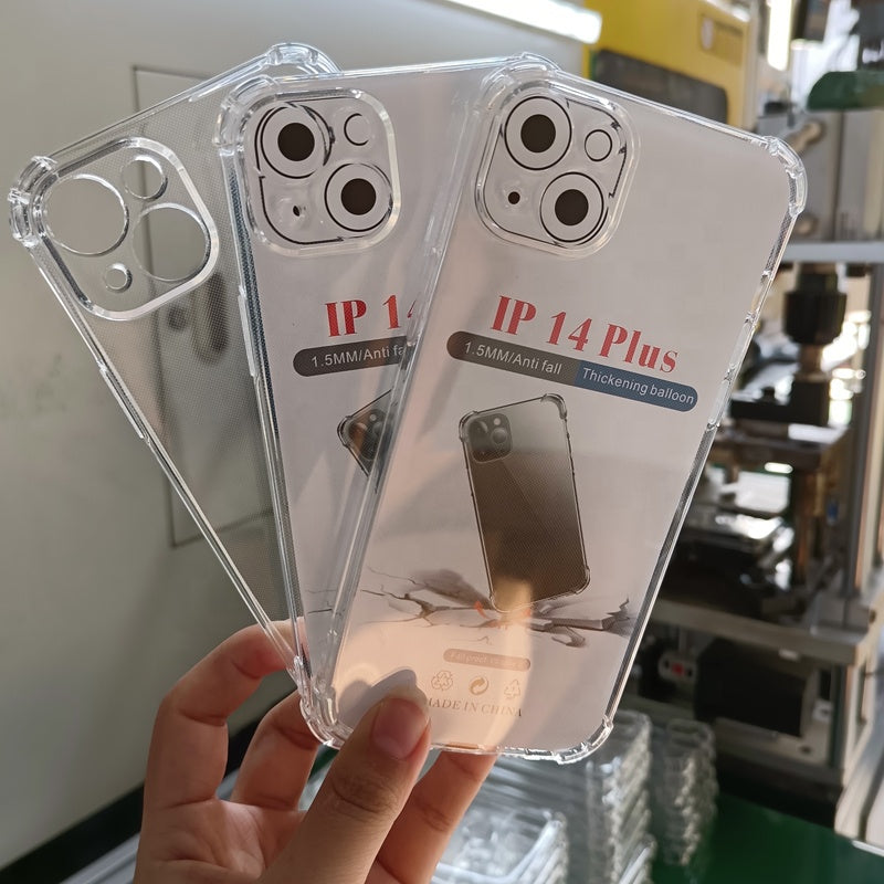 New Portable Phone Case for IPhone14 15 16 17 Modern Multifunctional Simple Shockproof Soft Transparent Clear Phone Case