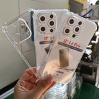 New Portable Phone Case for IPhone14 15 16 17 Modern Multifunctional Simple Shockproof Soft Transparent Clear Phone Case
