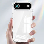 For iPhone 17 Pro Max 16 Pro Max Crystal Clear Phone Cases 2in1 PC TPU Shockproof Hard Back Acrylic Anti-yellow Phone Cover