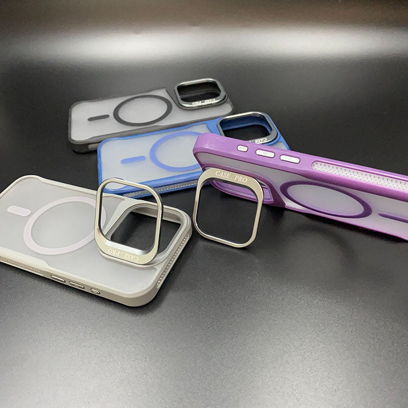 Factory Supply Phone Cover Wireless Charge Magnetic Ring for iPhone 17 16 15 14 13 New Series Shockproof Lens Holder Phone Case