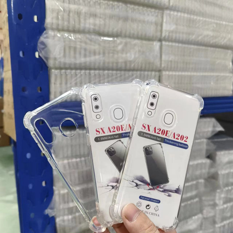 Clear TPU Shockproof Transparent Soft Back Cover Mobile Phone Cases for Samsung A12 M12 M127 F12 A125F A13 A14 A15 A16 A17