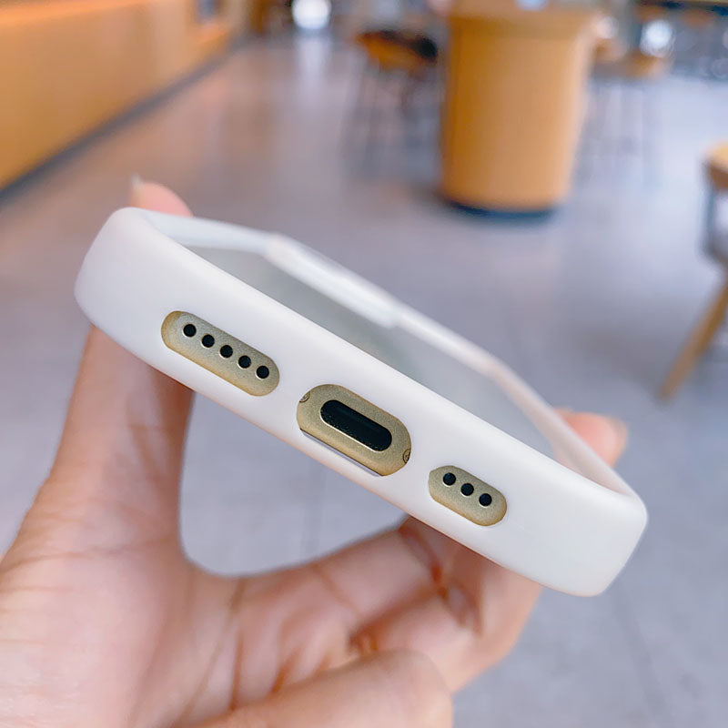 Luxury Hard Acrylic Shockproof Phone Case for iPhone 11 12 13 14 15 16 17 Pro Max Transparent Back Cover Camera Frame Case