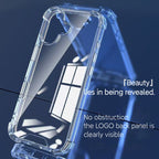 For iPhone 17 Pro Max 16 Pro Max Crystal Clear Phone Cases 2in1 PC TPU Shockproof Hard Back Acrylic Anti-yellow Phone Cover