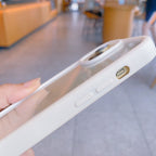 Luxury Hard Acrylic Shockproof Phone Case for iPhone 11 12 13 14 15 16 17 Pro Max Transparent Back Cover Camera Frame Case