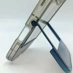 Candy Color for iPhone 14 15 16 17 Pro Max Invisible Bracket Phone Cover Transparent Mobile Phone Case With Kickstand