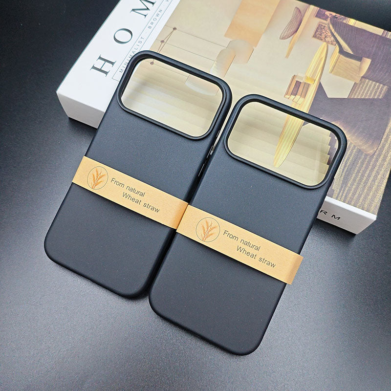 Biodegradable TPU Phone Case for iPhone 17Pro Max Eco-friendly Shockproof Wheat Straw Full Cover for iPhone 17 Air 16ProMax