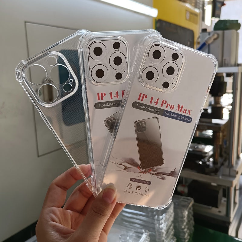 New Portable Phone Case for IPhone14 15 16 17 Modern Multifunctional Simple Shockproof Soft Transparent Clear Phone Case