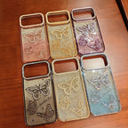 Sparkling Diamonds Glitter Butterfly Mobile Phone Cases Luxury for iPhone 17 Pro Max 16 15 14 13 12 11 Pro Max Phone Cover Girly