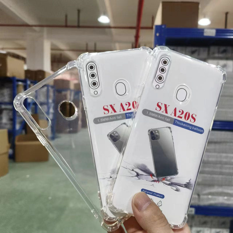 Clear TPU Shockproof Transparent Soft Back Cover Mobile Phone Cases for Samsung A12 M12 M127 F12 A125F A13 A14 A15 A16 A17