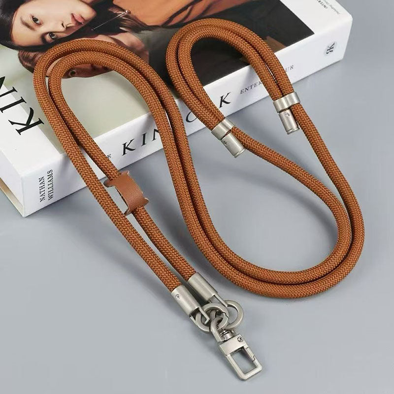 High End Universal Rotating Mobile Phone Lanyard with Metal Buckle Adjustable Length 160cm Nylon Multifunctional Chain