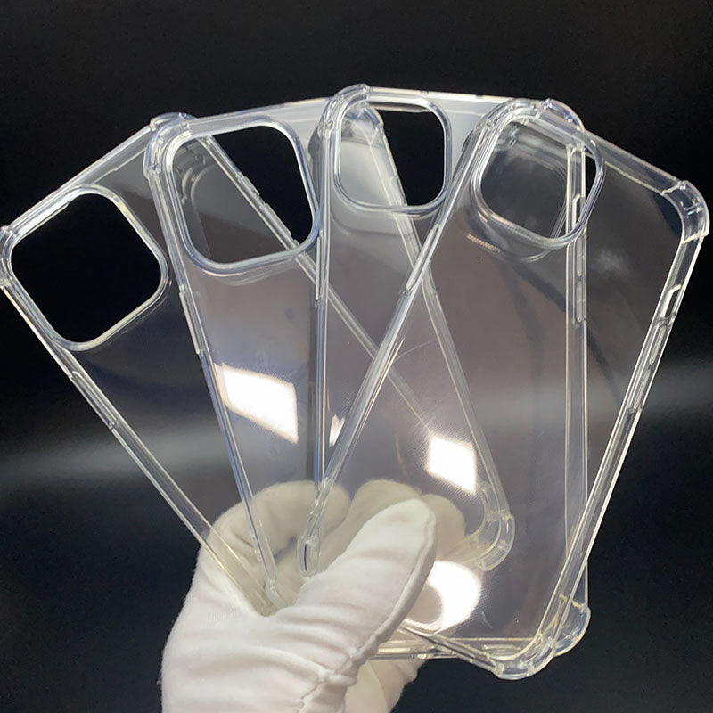 Factory Wholesale Phone Case for iPhone 15 Pro Max Transparent Shockproof Phone Case for iPhone 15 16 17 Series